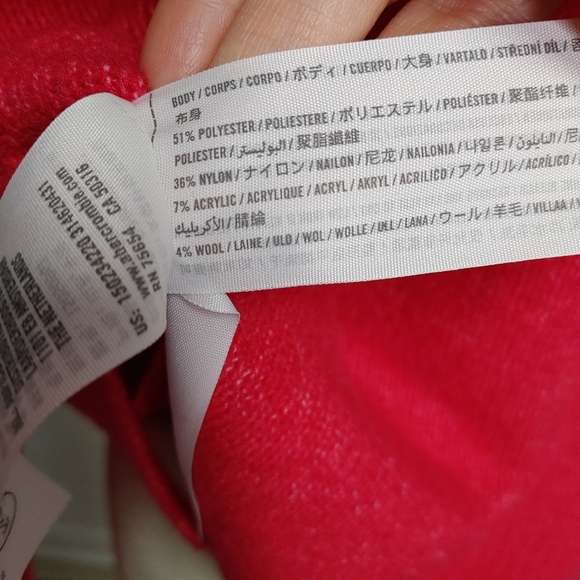 Abercrombie & Fitch Pink Button Down Sweater Size M - Picture 6 of 11